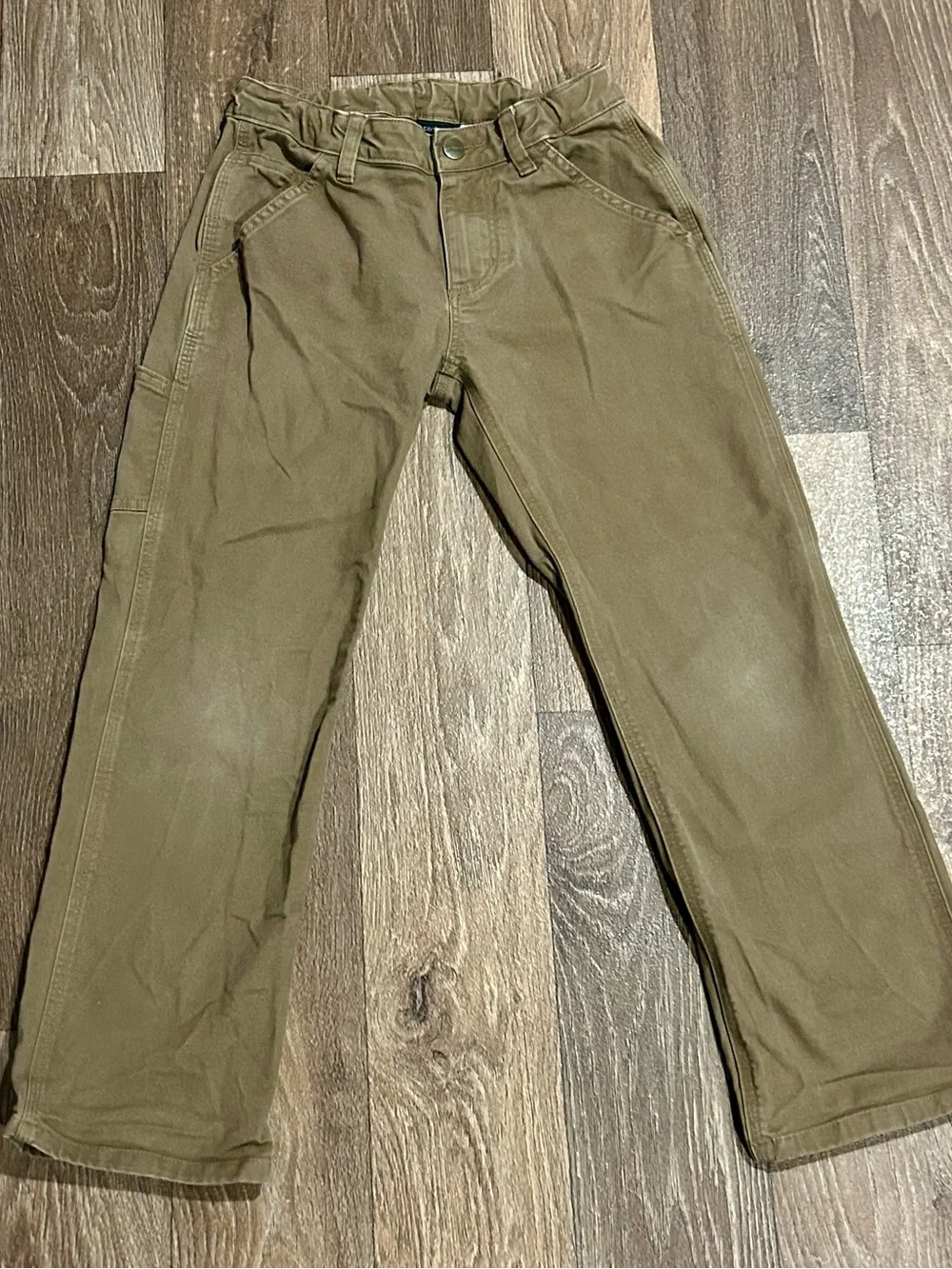 Carhartt Boys Cargo Work Pants - Olive Brown